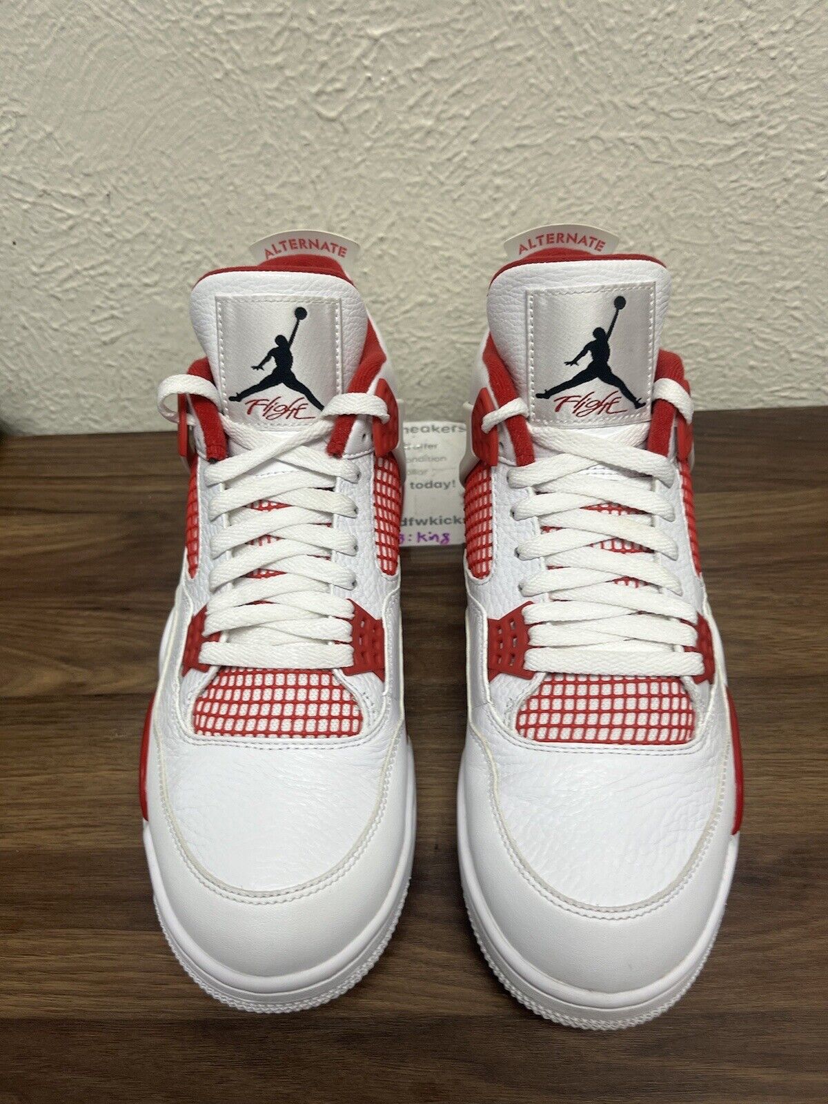 Nike Air Jordan 4 IV 2016 Retro Alternate 89 Size 11.5 White Red