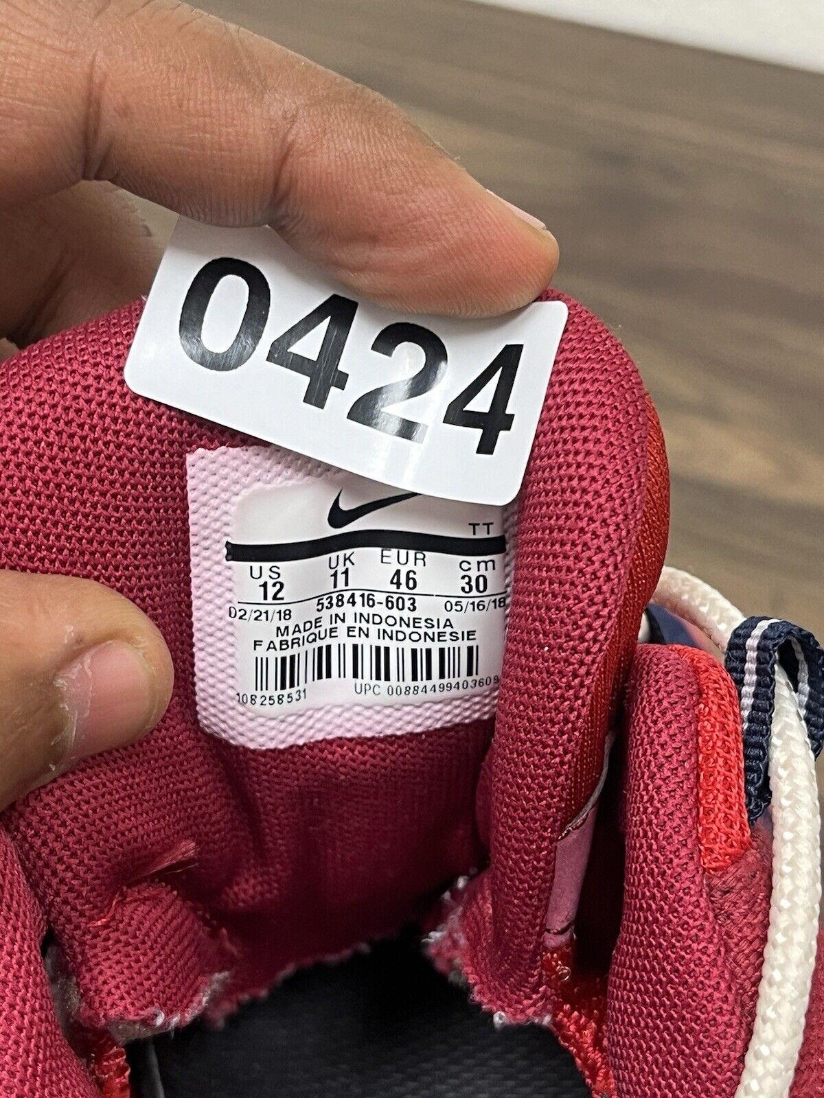 Size 12 - Nike Air Max 95 Premium Red Crush