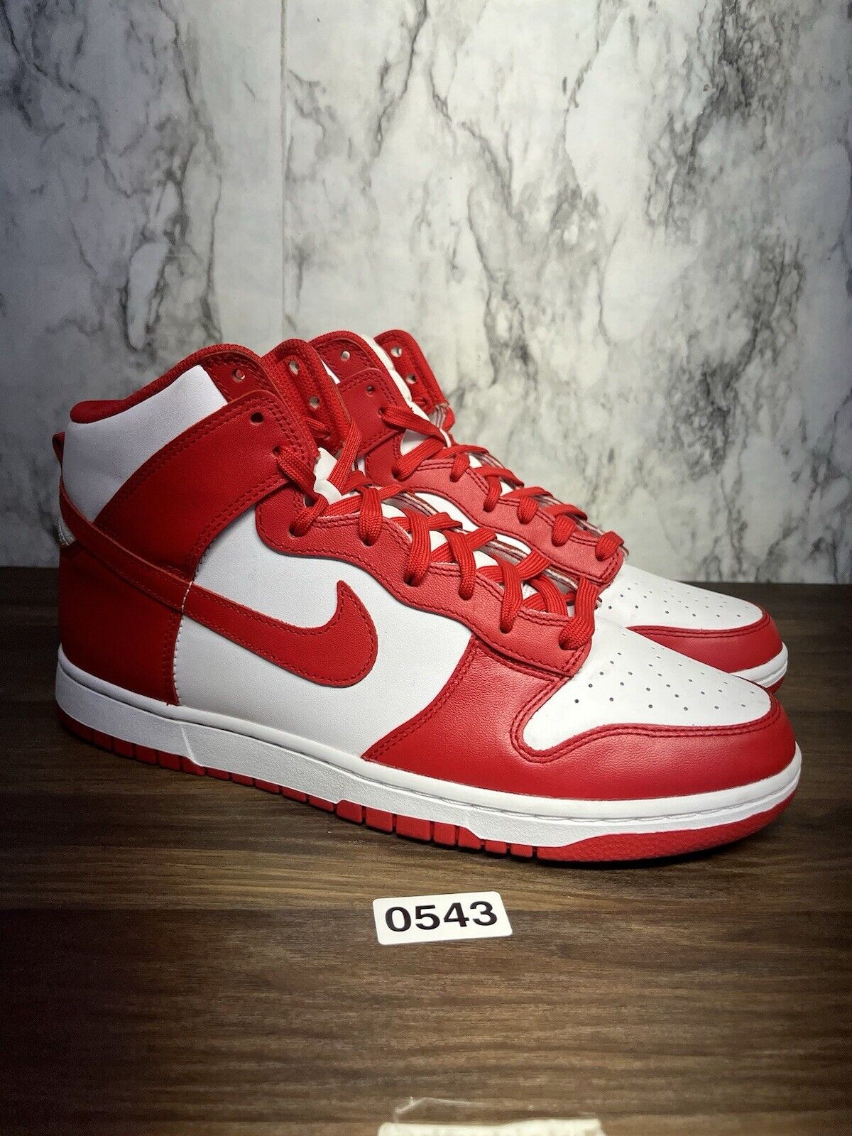 Size 10.5 - Nike Dunk High Championship Red