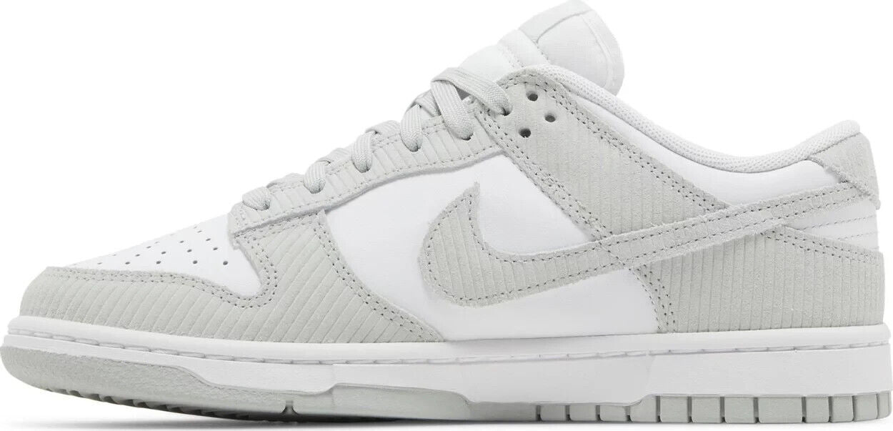 Size 11  womens - Nike Dunk Low Light Silver Corduroy