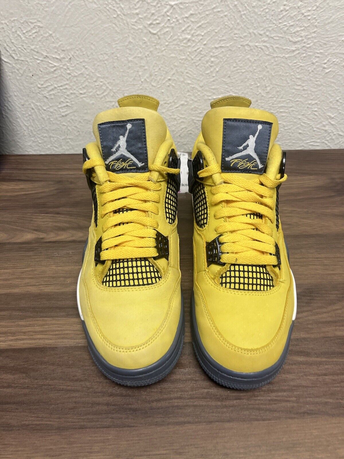 Nike Air Jordan 4 Retro Mid Lightning size 9 CT8527-700 OG IV Clean Yellow