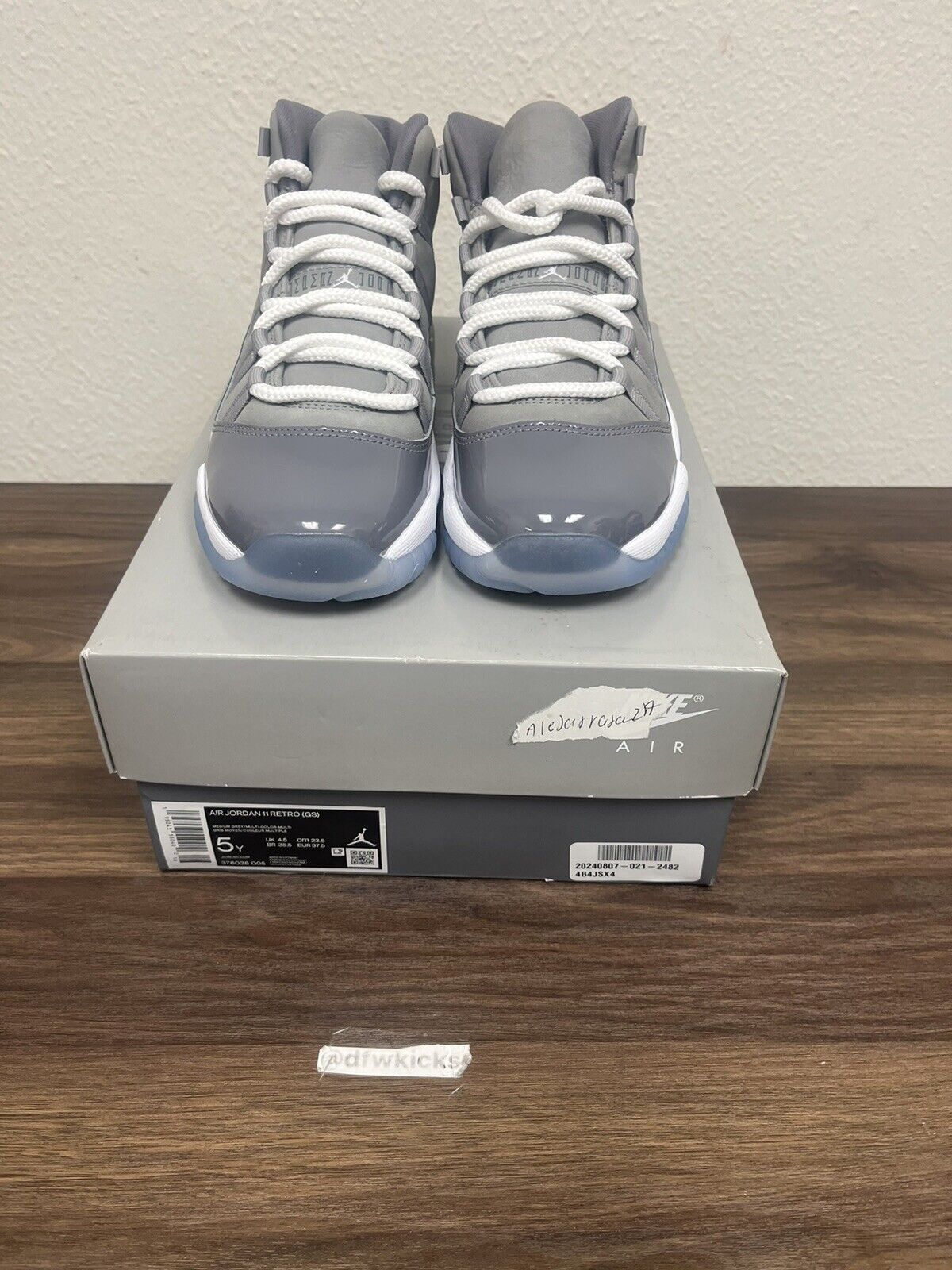 Size 5Y - Nike Air Jordan 11 Retro Cool Grey 2021 GS 378038-005 (USED)