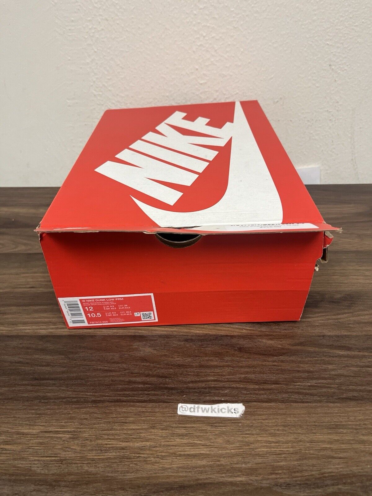 Size 12W / Size 10.5M - Nike Dunk Low Bacon W