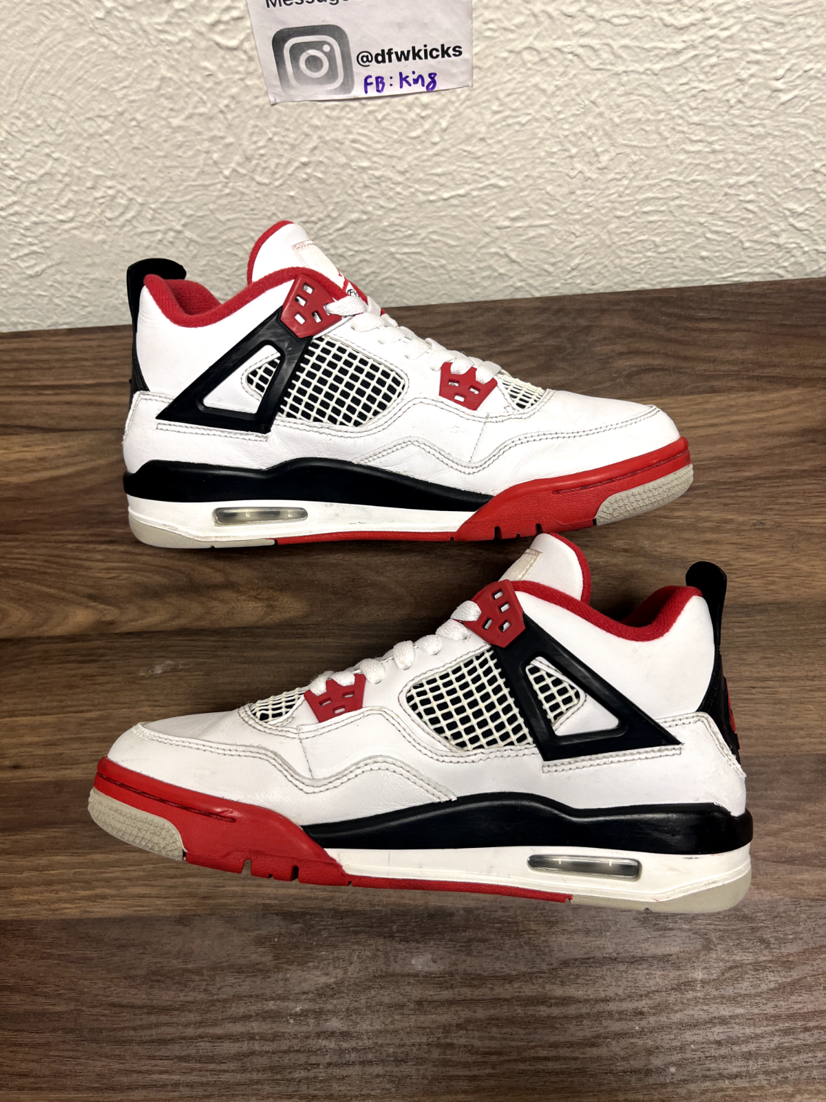 Size 6Y/7.5W - Nike Air Jordan 4 Fire Red GS 2020 - 408452-160