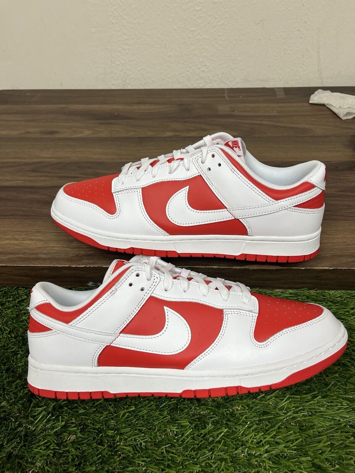 Nike Dunk Low Championship Red 2021 DD1391-600 OG Retro Size 13 Mens NEW DS