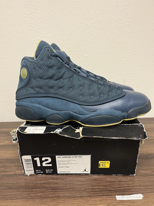 Size 12 - Jordan 13 Retro Squadron Blue 2013 414571405 mens sneaker