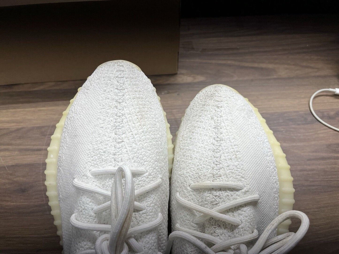 Size 12 - adidas Yeezy Boost 350 V2 Low Cream White / Triple White *492