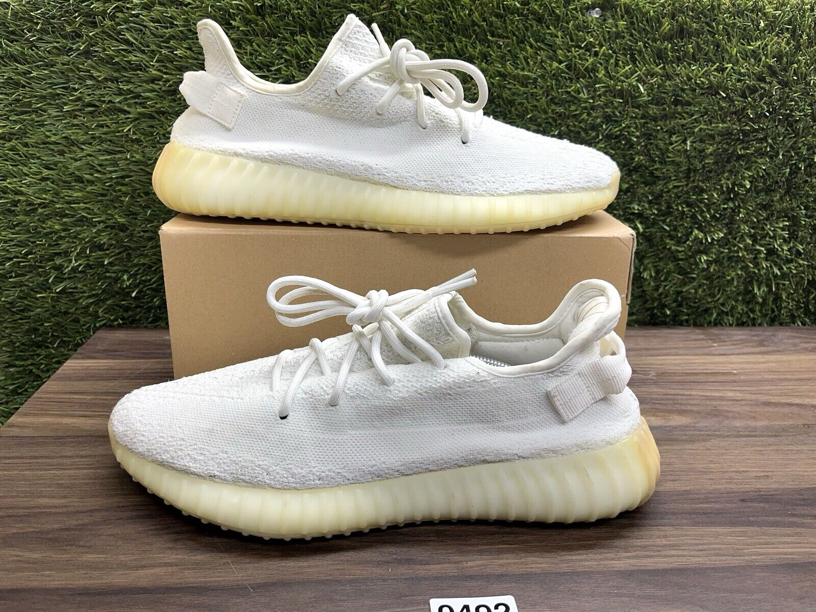 Size 12 - adidas Yeezy Boost 350 V2 Low Cream White / Triple White *492