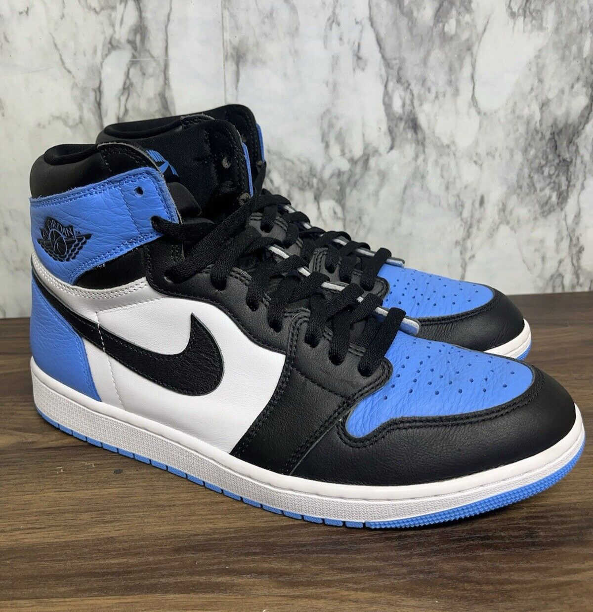 Size 12 - Air Jordan 1 Retro OG High UNC Toe Black - Clean (DZ5485-400) *582