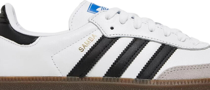 Size 10.5 - adidas Samba OG Low White Black Gum x2