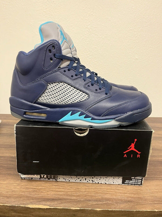 Nike Air Jordan 5 Retro Pre-Grape size 12 136027-405 OG V Clean Blue