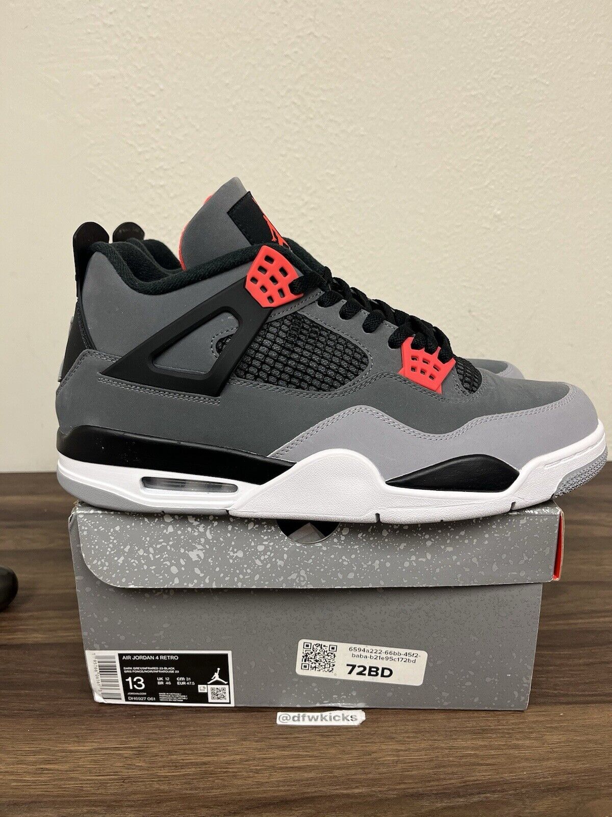 Size 13 - Jordan 4 Retro Mid Infrared