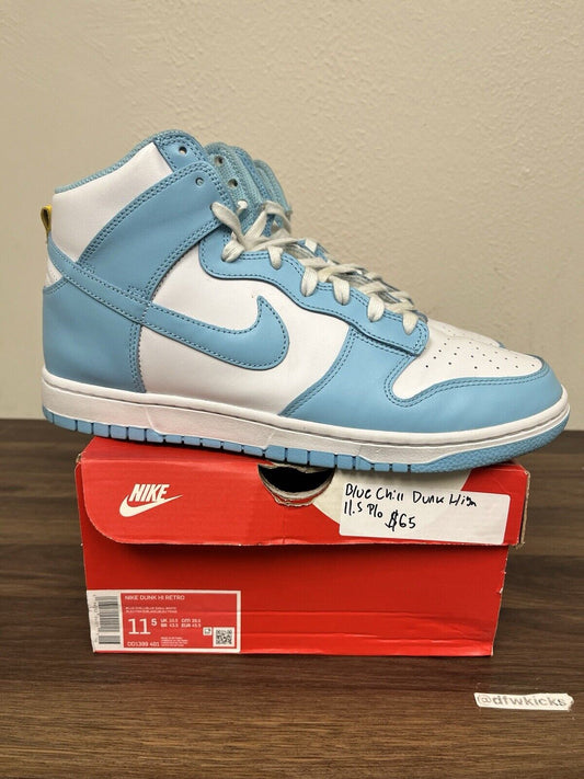 Size 11.5 - Nike Dunk High Blue Chill