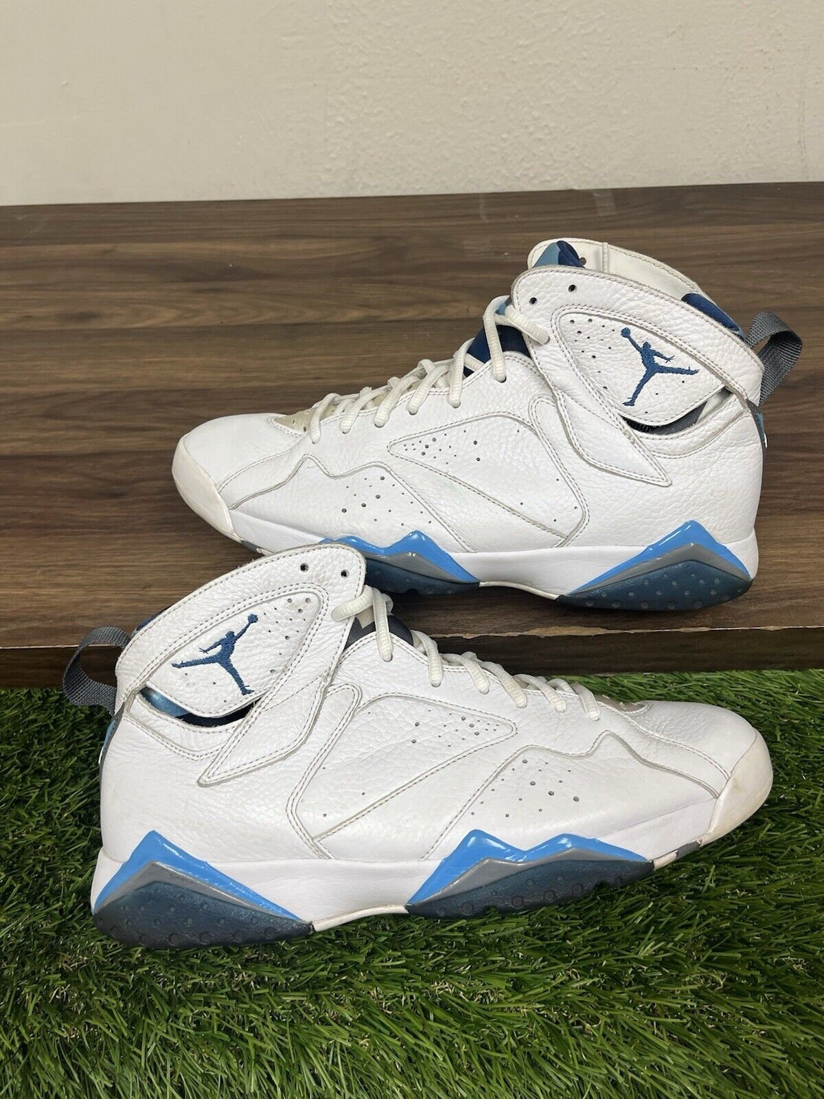 Air Jordan 7 French Blue Size 12 Mens Nike Retro White Grey 304775-107 OG VII