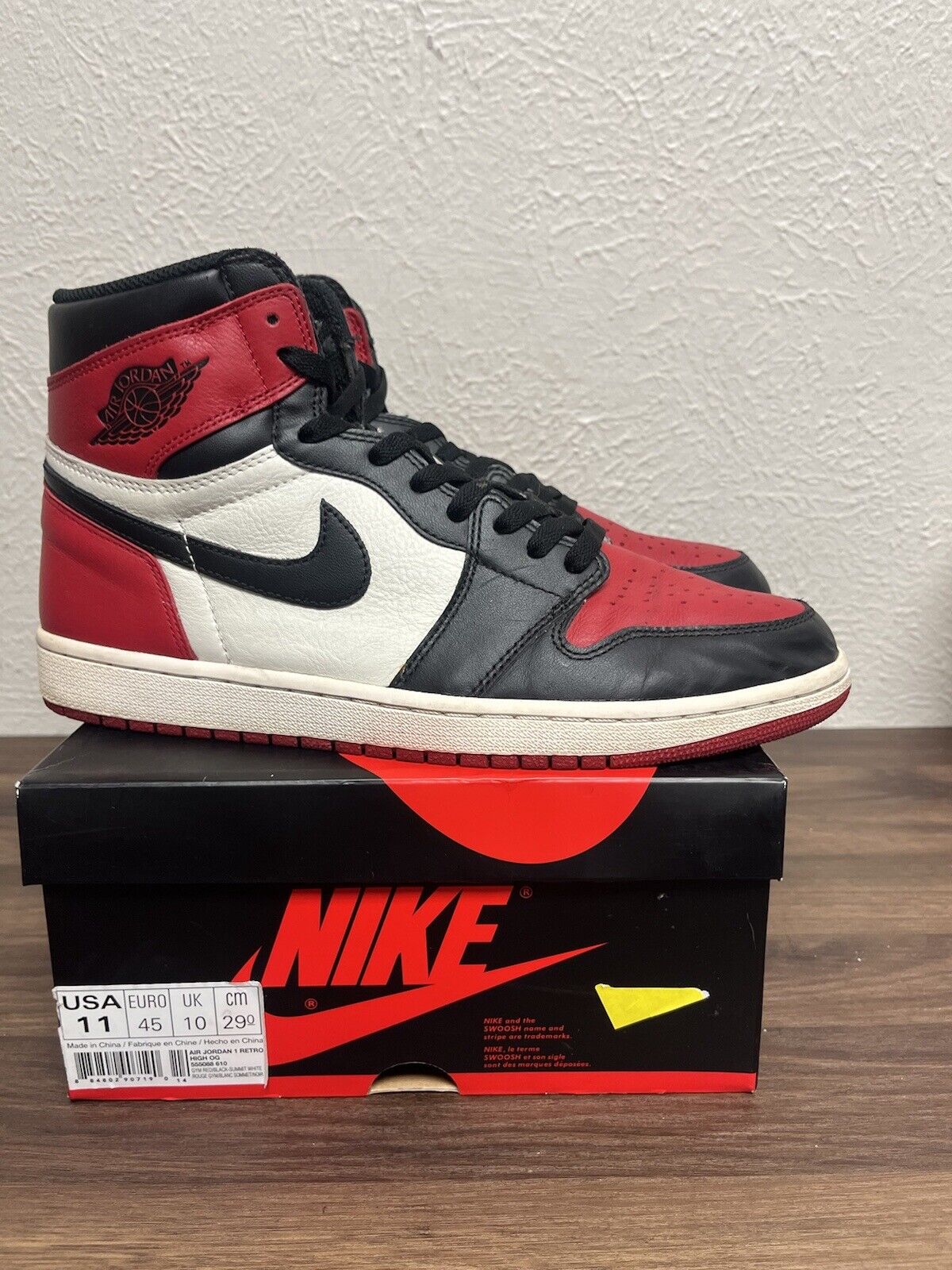 Size 11 - Jordan 1 Retro OG High Bred Toe