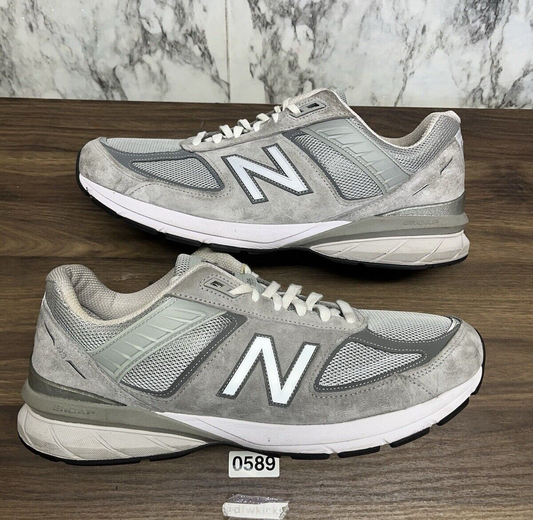 New Balance 990v5 Shoes Mens Size 14 B Athletic Running Gray M990GL5 *589