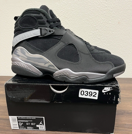 Size 9.5 - Air Jordan 8 Retro Winterized Gunsmoke playoff aqua 392