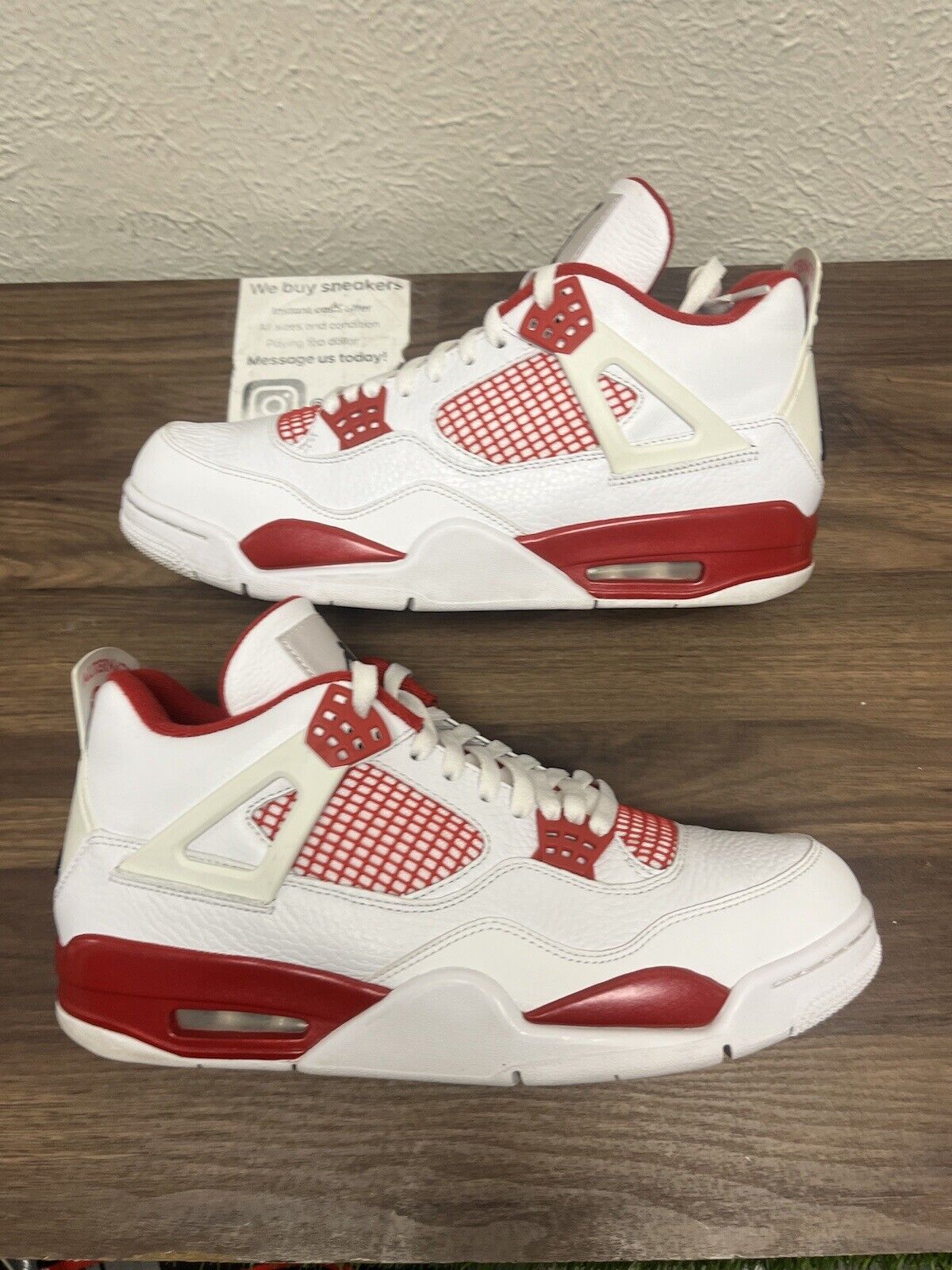 Nike Air Jordan 4 IV 2016 Retro Alternate 89 Size 11.5 White Red