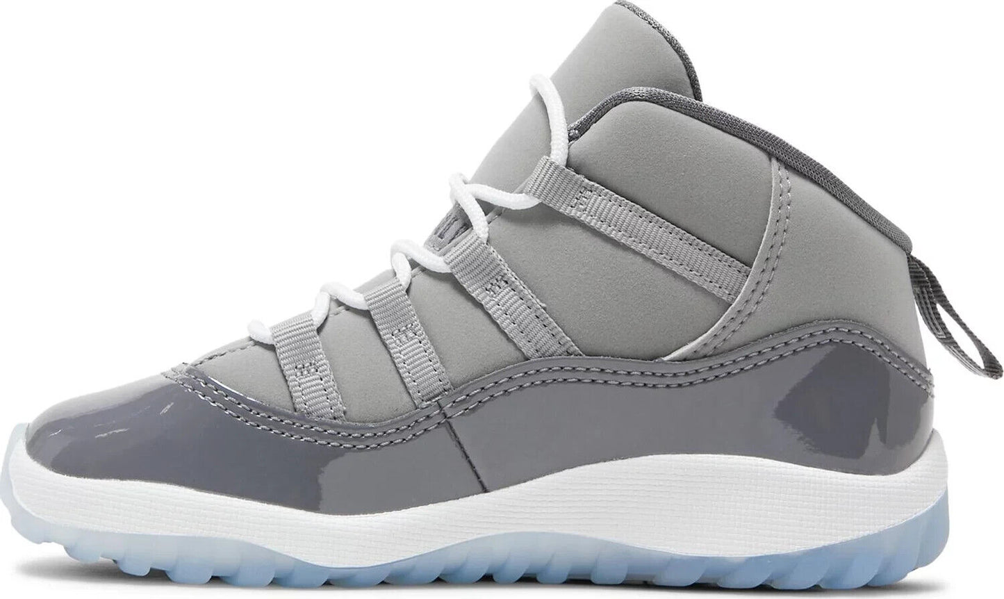 Nike Air Jordan 11 Retro TD Cool Grey White 378040-005 Toddlers Size 10C Rare