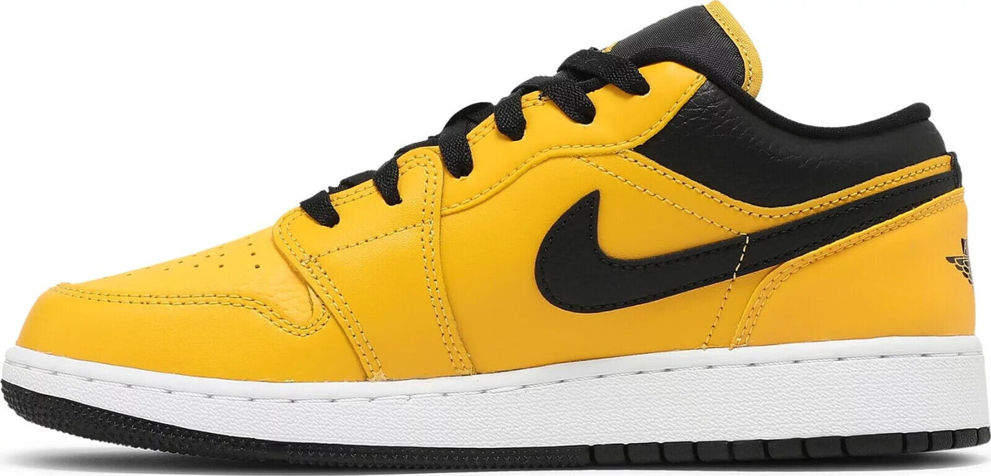 Nike Air Jordan 1 Low GS - University Gold/Black 553560-700 Size 4y