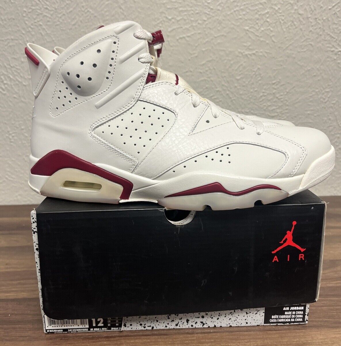 Size 12 - Air Jordan 6 Retro 2015 Maroon