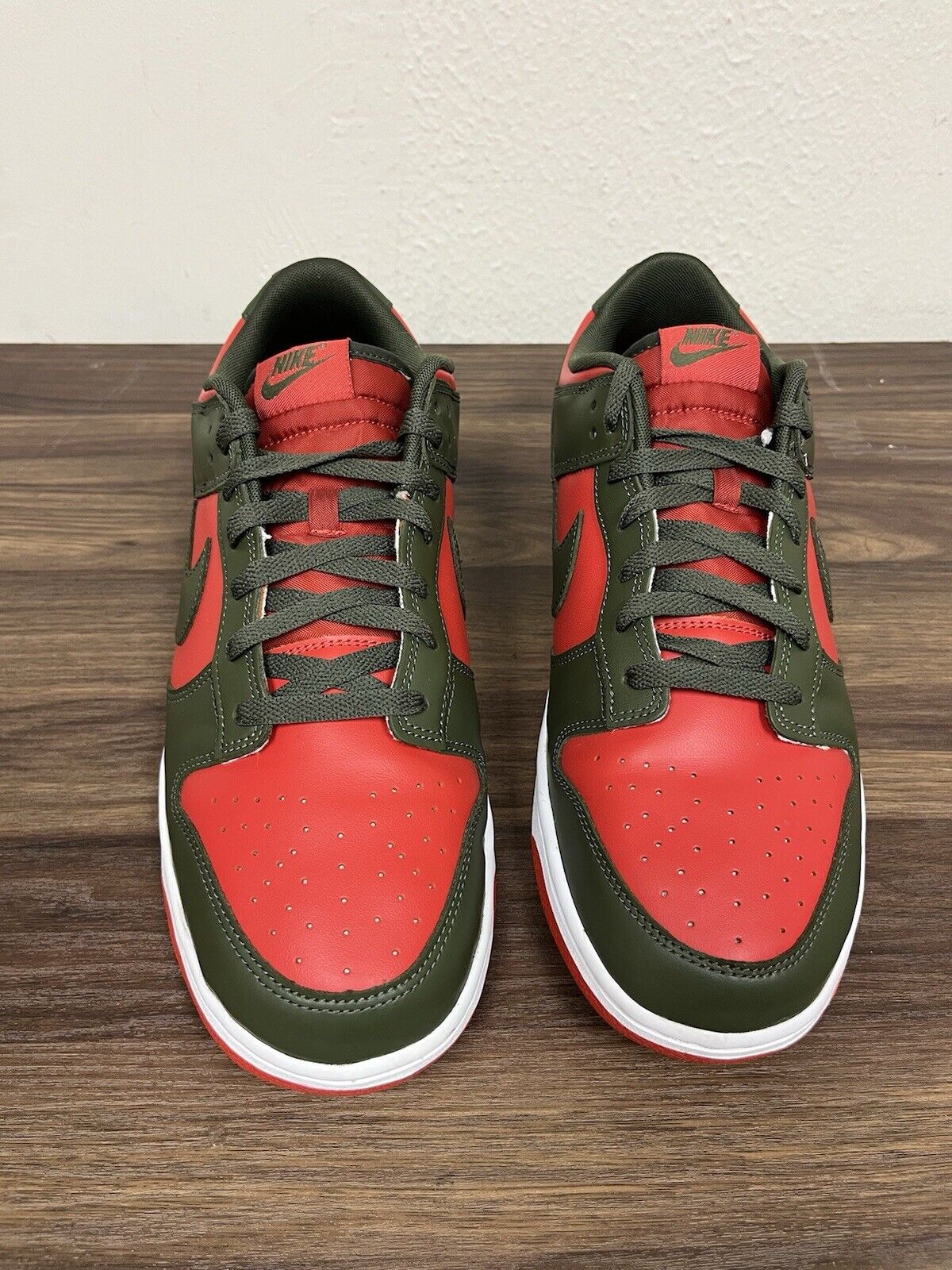 Size 13 - Nike Dunk Low Cargo Khaki Mystic Red