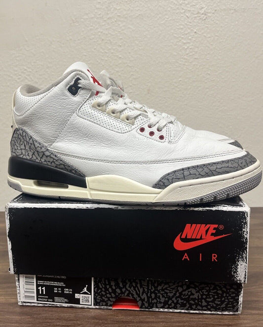 Size 11 - Jordan 3 Retro Mid White Cement Reimagined