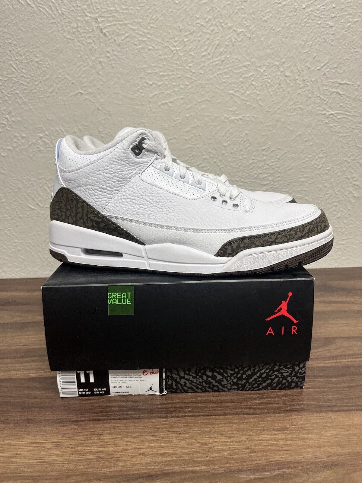 Size 11 - Air Jordan 3 Retro 2018 Mocha