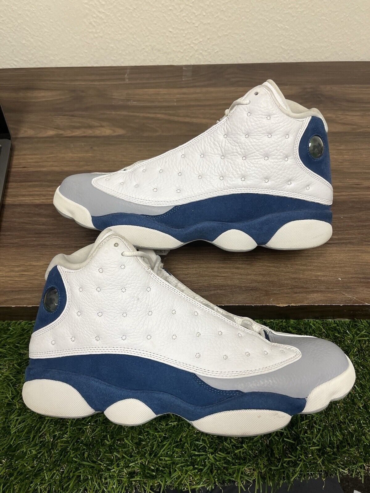 Nike Air Jordan 13 Retro Mid French Blue Size 13 414571-164 13  Blue White A150