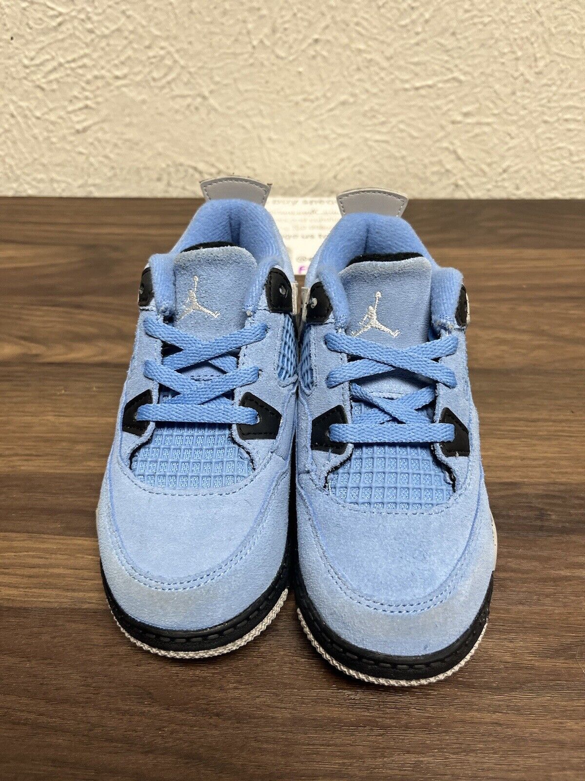 Nike Air Jordan 4 Retro Blue Boys Size 10C Athletic Shoes Sneakers BQ7670-400