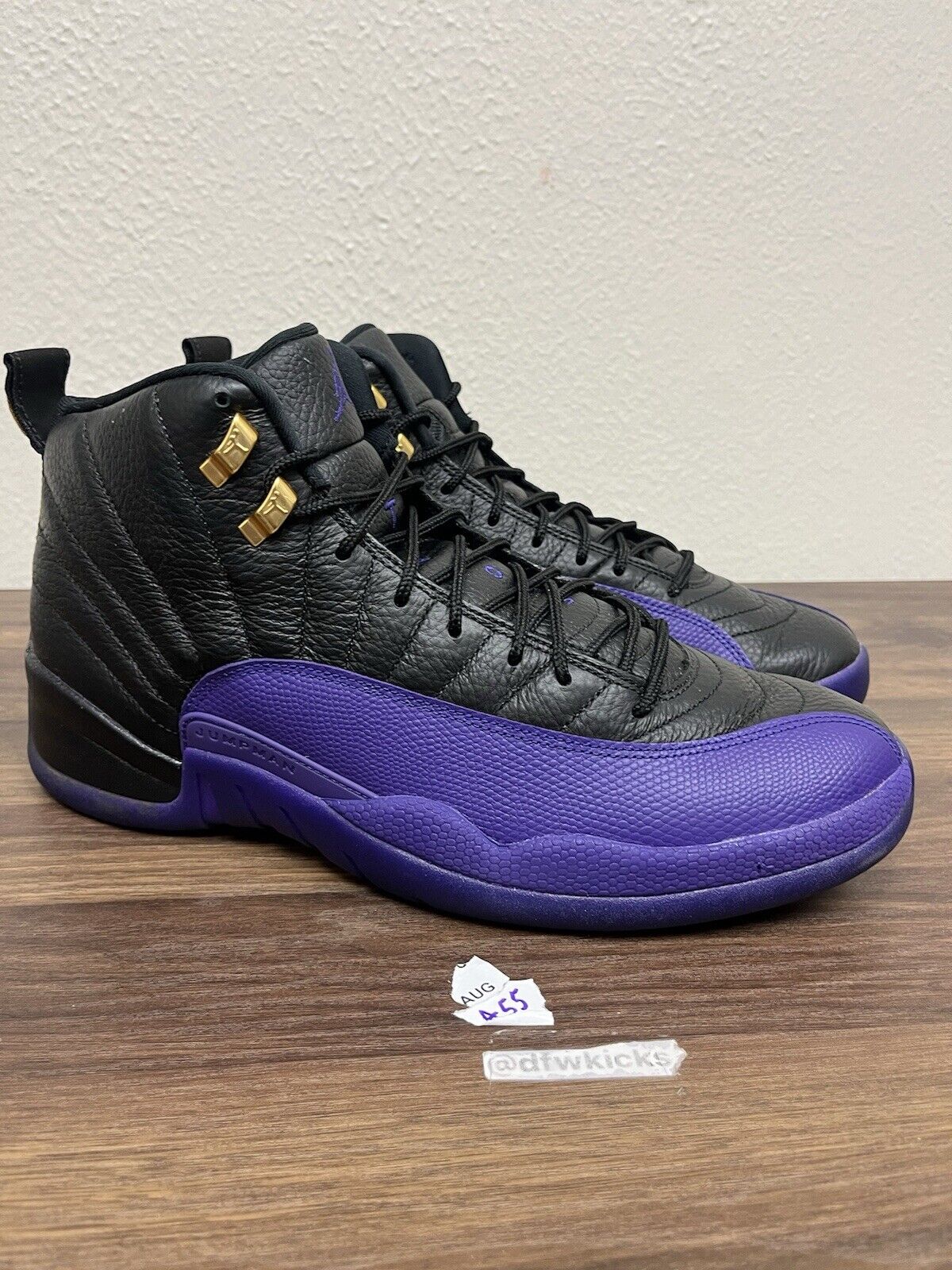 Size 12 - Jordan 12 Retro Field Purple Black Gold Leather CT8013-057 NO 📦 BOX