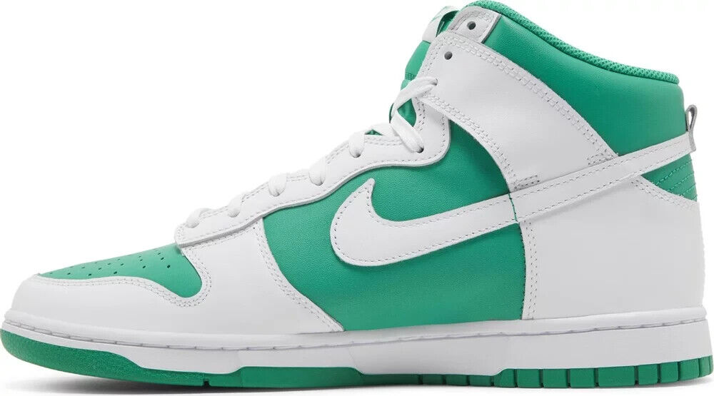 Size 10.5 - Nike Dunk High White Stadium Green