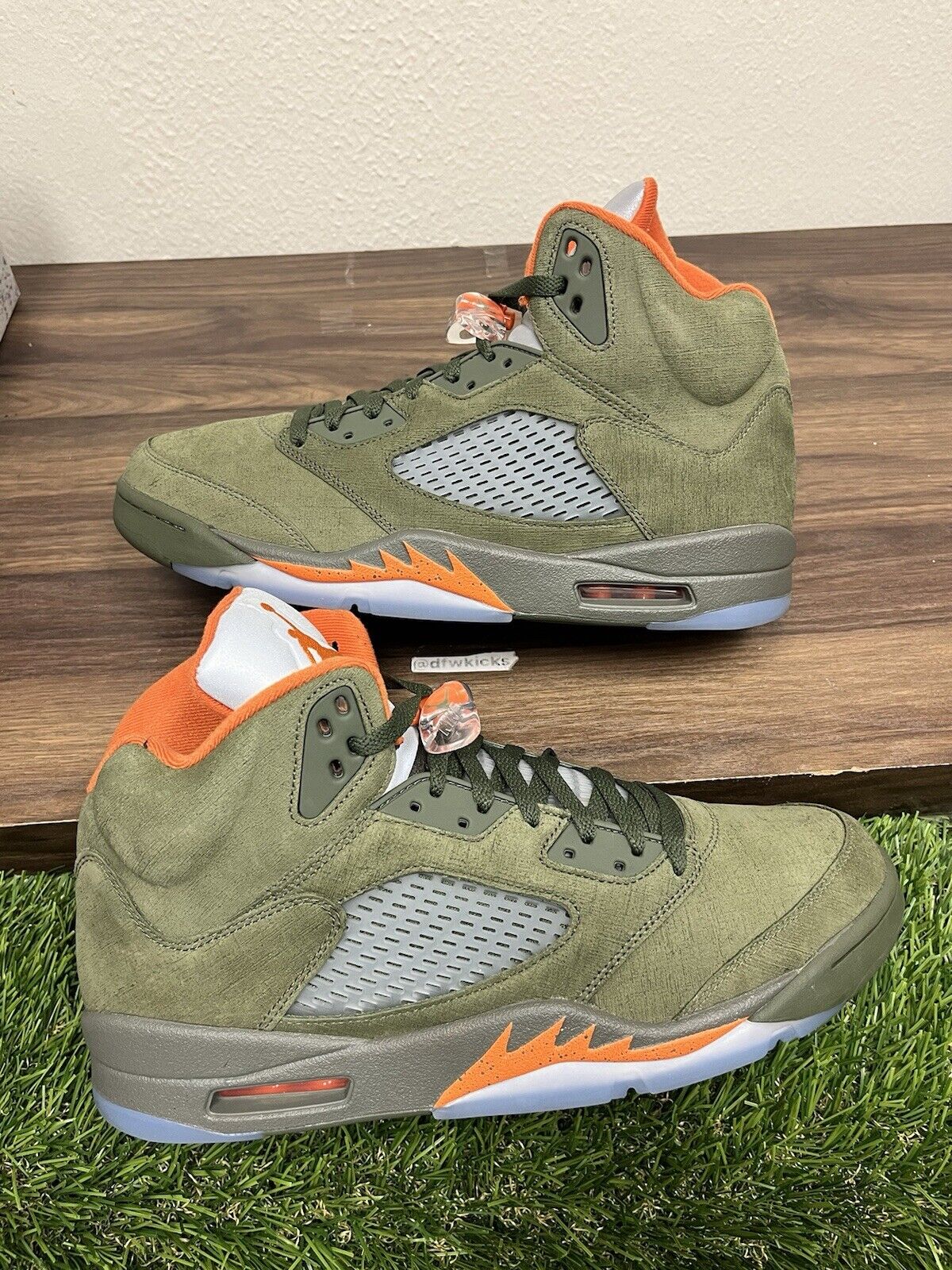 Size 13 - Air Jordan 5 Retro 2024 Olive Mint Condition (DD0587-308)