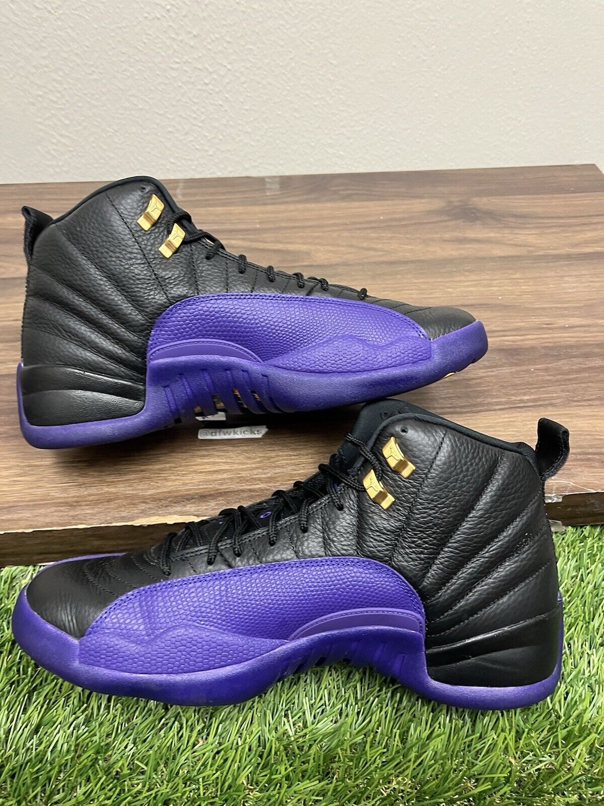 Size 12 - Jordan 12 Retro Field Purple Black Gold Leather CT8013-057 NO 📦 BOX