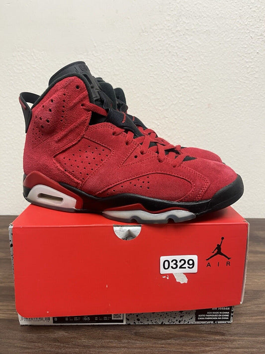 Nike Air Jordan 6 Retro Toro Bravo Size 8 CT8529-600 OG Infrared Aqua DMP