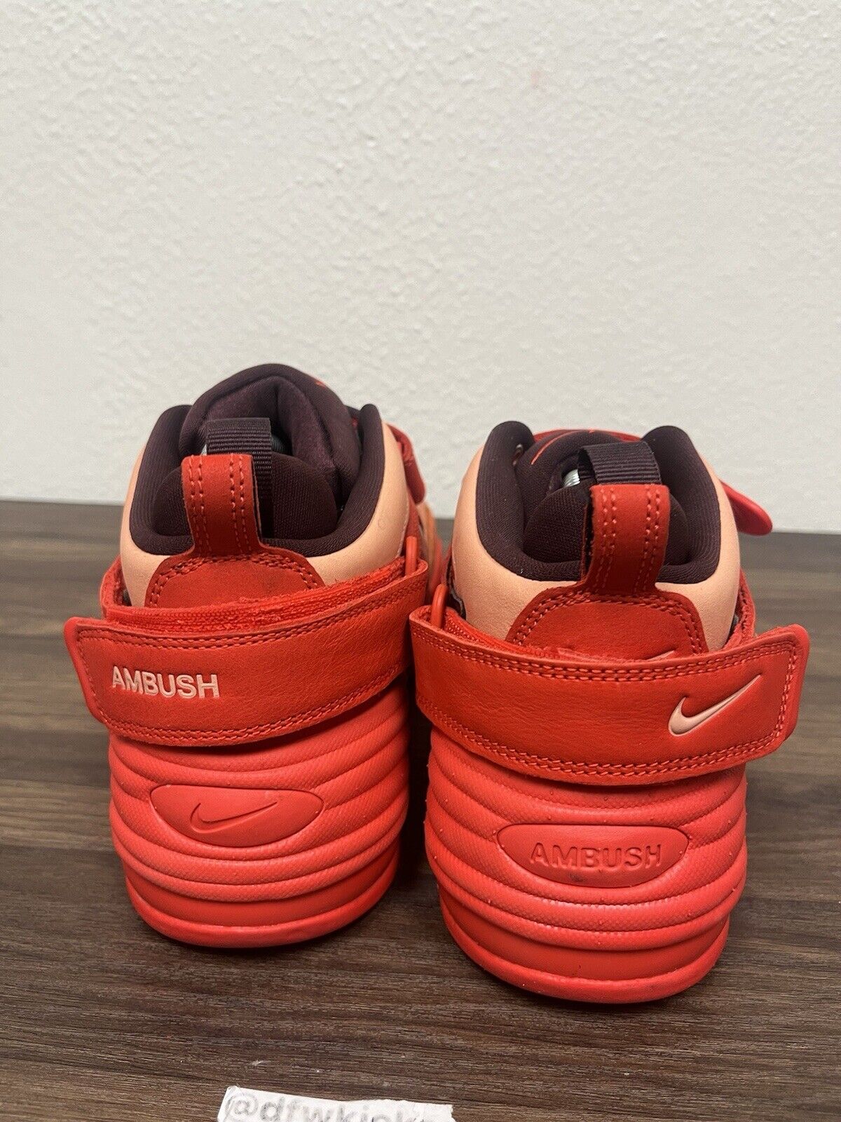 Size 8.5 - Nike AMBUSH x Air Adjust Force Light Madder Root