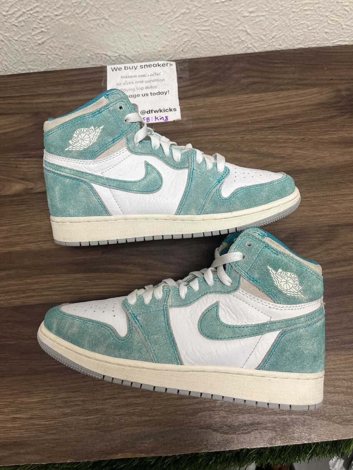 Air Jordan 1 Retro Turbo Green Style # 575441-311 Size 5.5Y