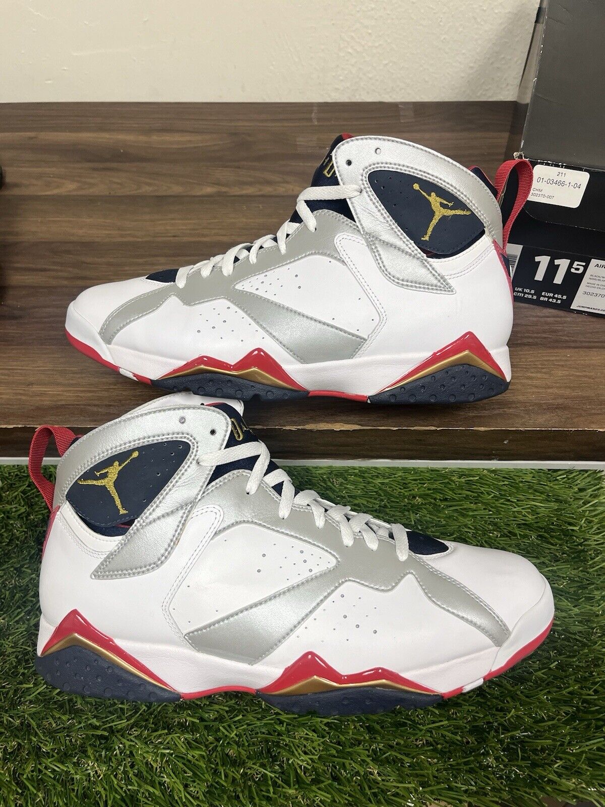 Nike Air Jordan 7 Retro 2012 Olympic Size 12