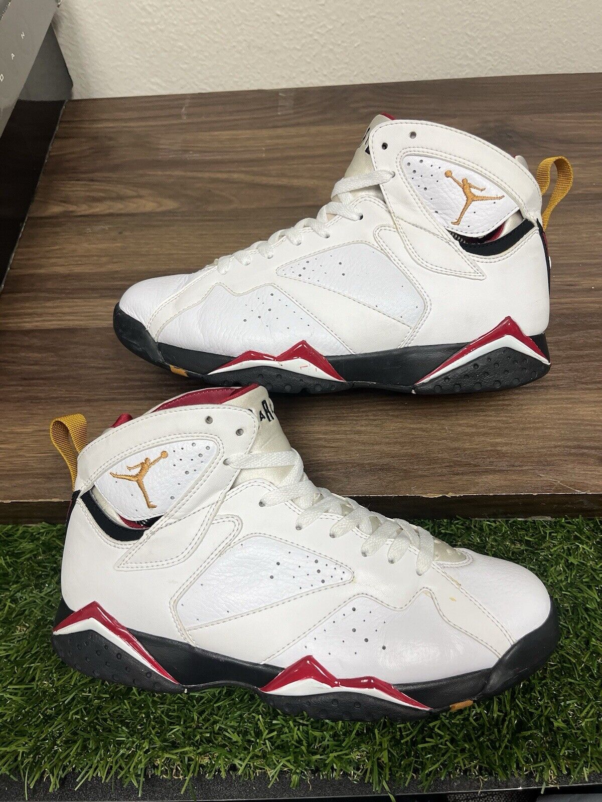 Size 10 Air Jordan 7 Retro Cardinal Red University White 304775-104 A253