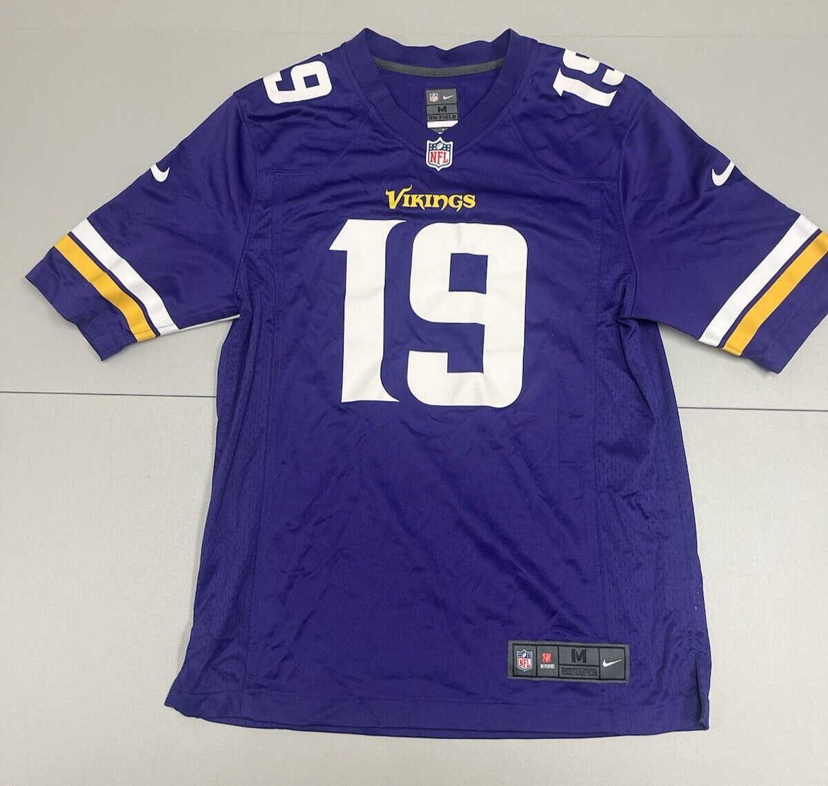 Adam Thielen Jersey Mens Medium Minnesota Vikings Purple #19 Nike On Field NFL