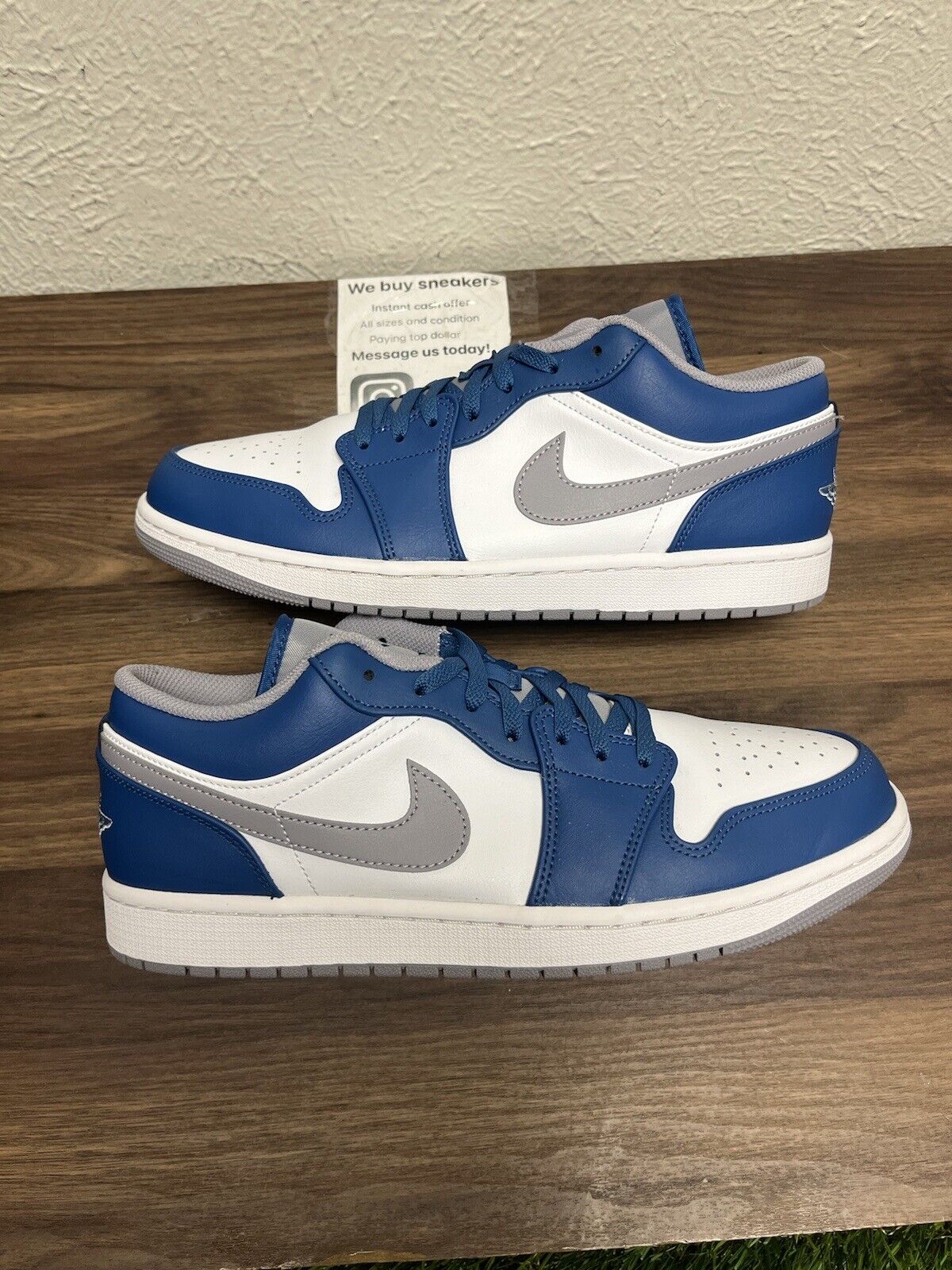 Size 11 - Jordan 1 Low True Blue Cement☀️🔥😎 Condition 9/10