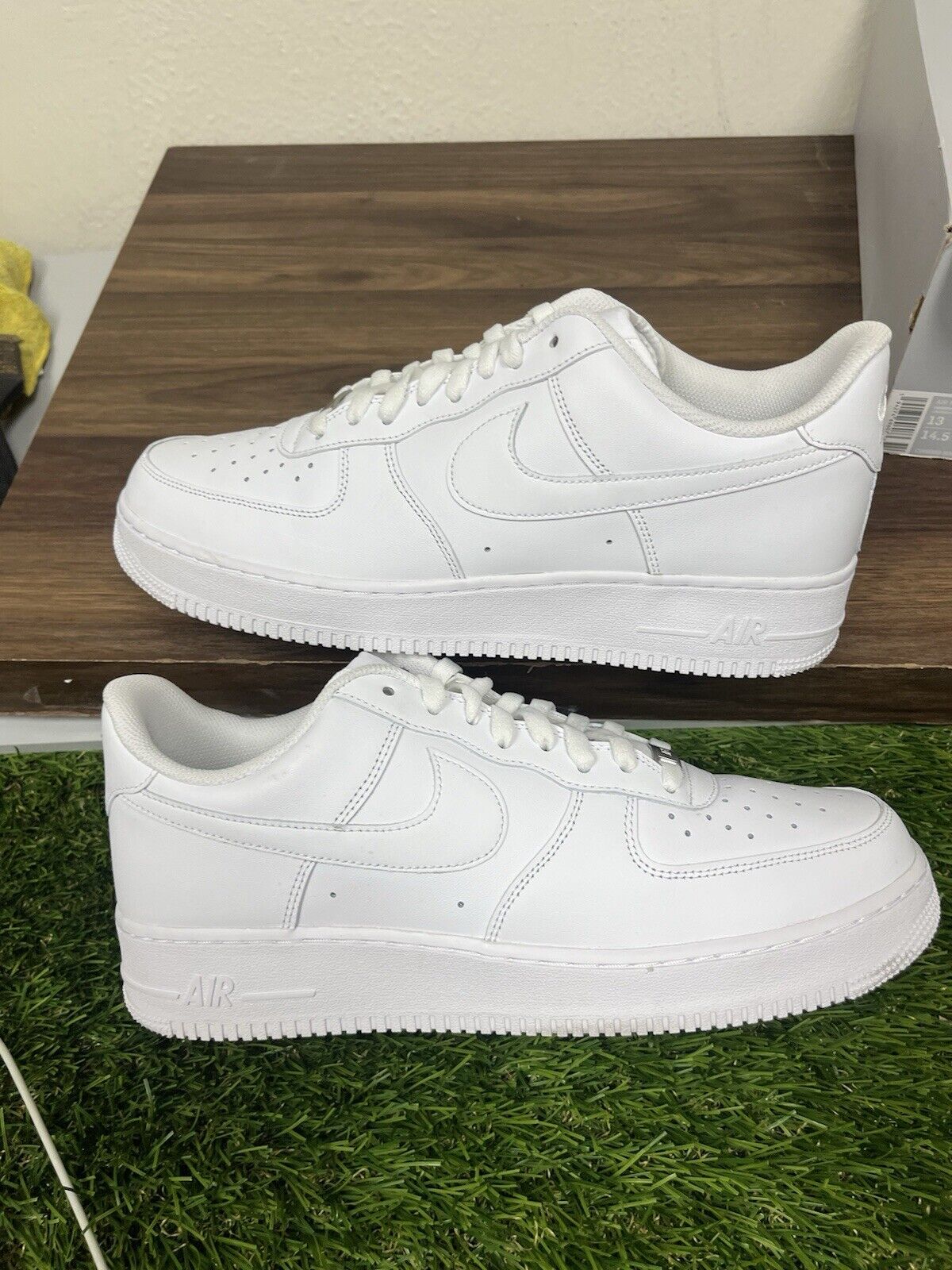 Size 13  Nike Air Force 1 '07 Low Mens White Athletic Shoes Sneakers CW2288-111