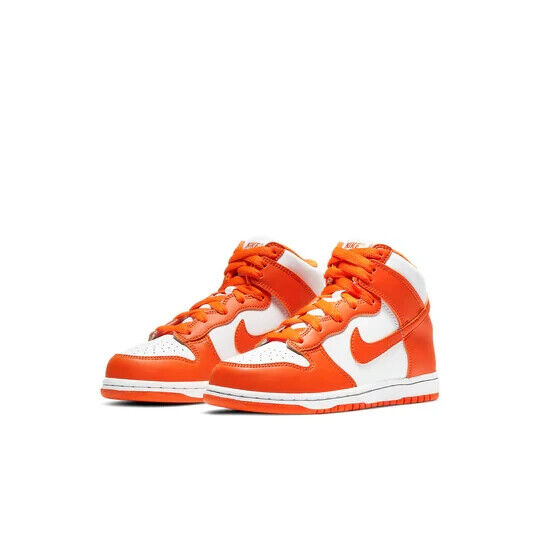 Nike Youth Dunk High Syracuse 2021 PS Sneakers Orange/White Size 12C DD2314-100