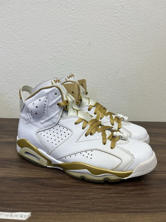 Size 8 - Jordan 6 Retro GMP 2012- White Gold- Air Jordan-  Basketball Shoes