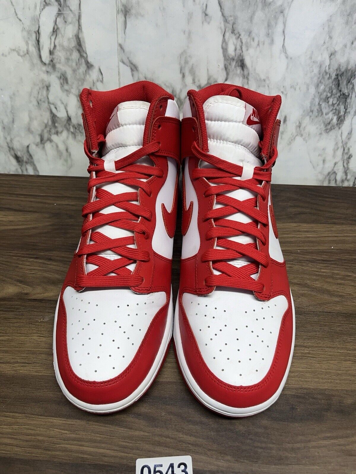 Size 10.5 - Nike Dunk High Championship Red