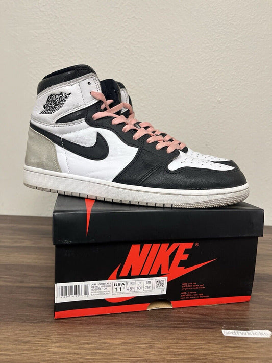 Air Jordan 1 Retro High OG Stage Haze Bleached Coral - Size 11.5 - 555088 108