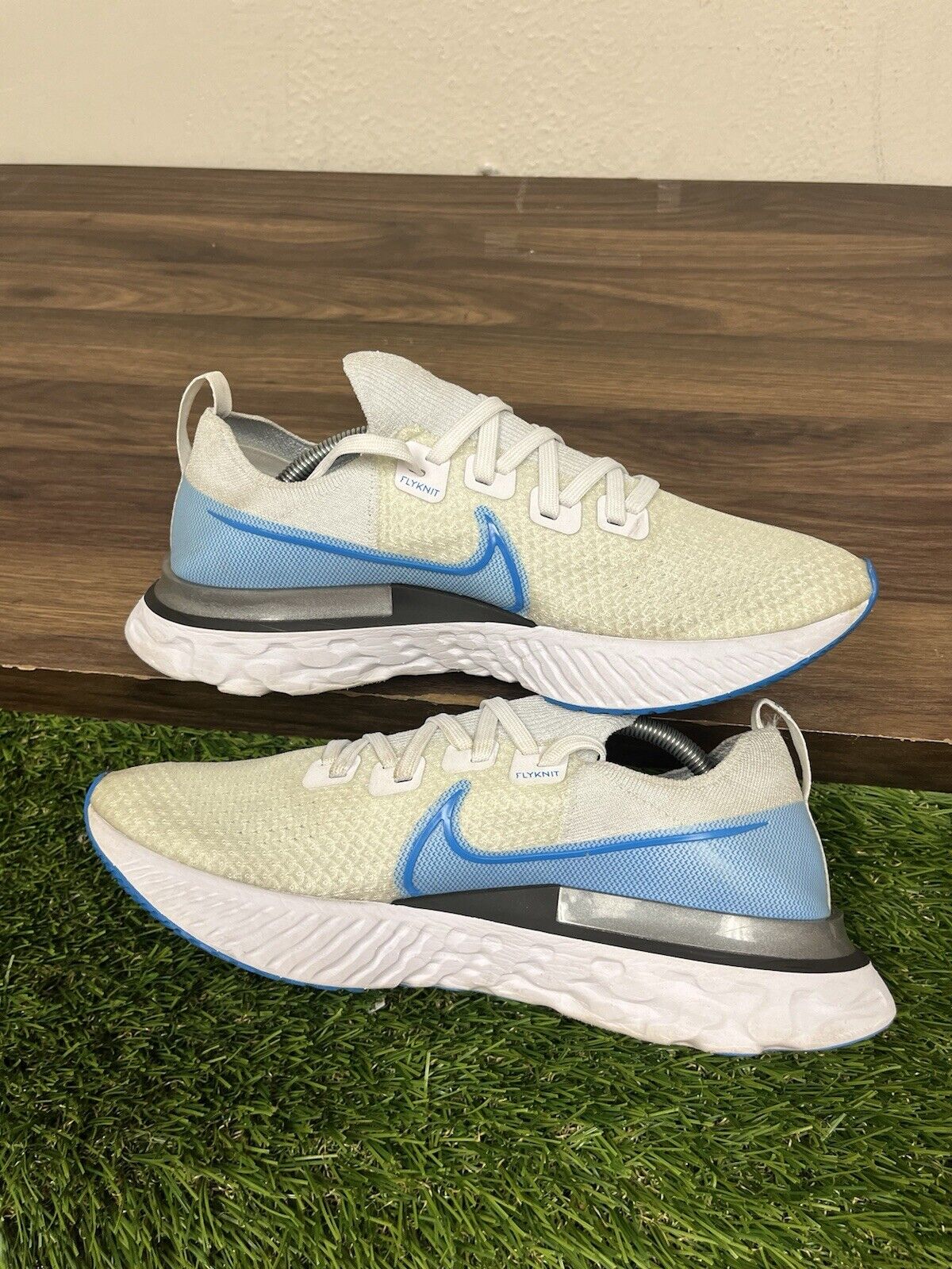 Size 11 - Nike React Infinity Run Flyknit White Photo Blue