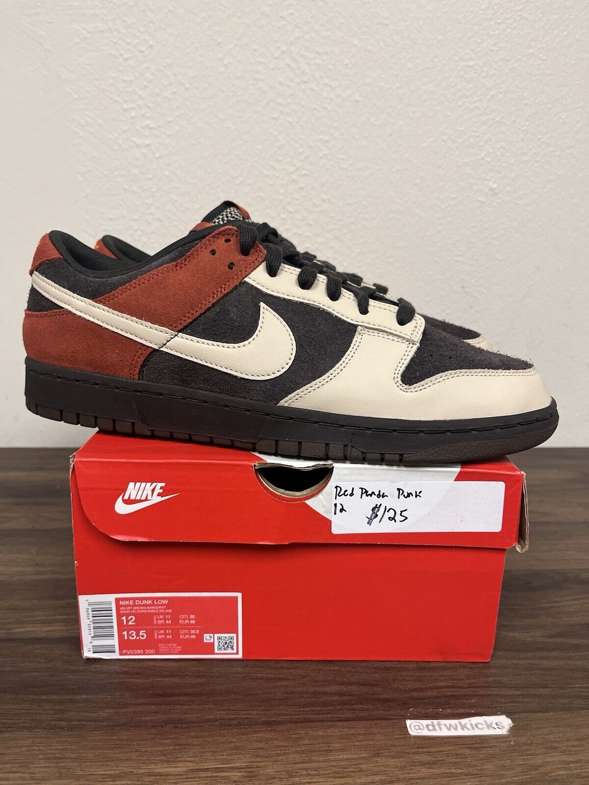 Size 12 - Nike Dunk Low Red Panda