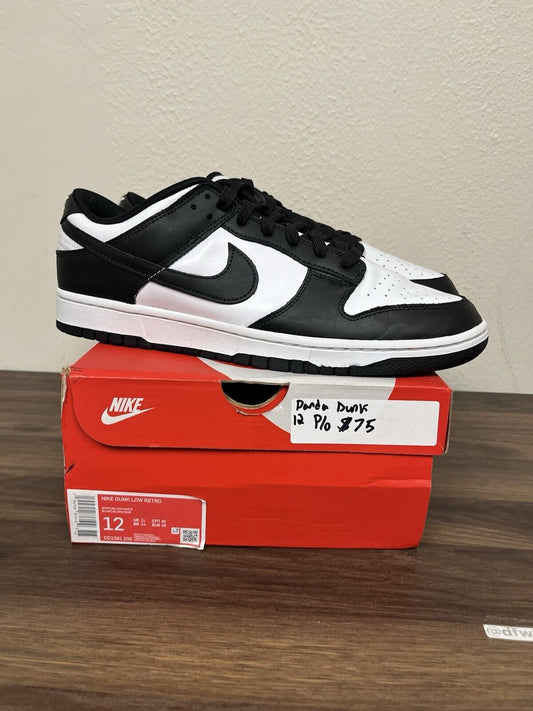 Nike Dunk Low Panda!! Size 12 Men’s Sneaker. 100% Authentic Guaranteed!!