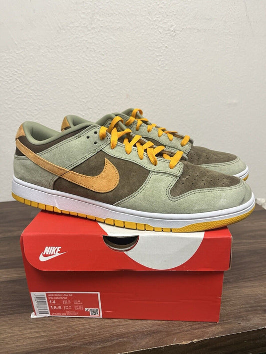 Size 14 Nike Dunk Low Men's Shoes Dusty Olive DH5360-300